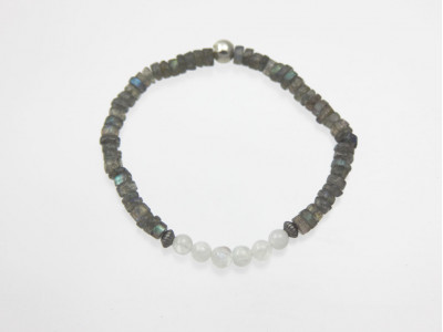 Labradorite Rainbow Moonstone Bracelet