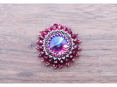 Blue Heliotrope Swarovski Pendant