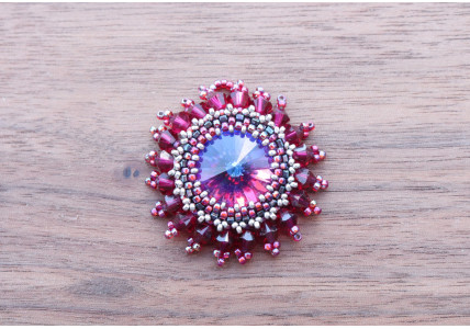 Blue Heliotrope Swarovski Pendant